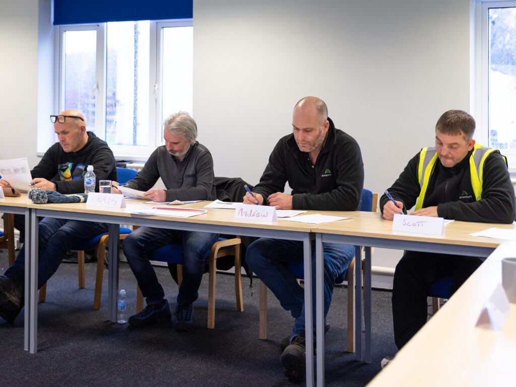 A group of people attending the IOSH Level 3 training Course